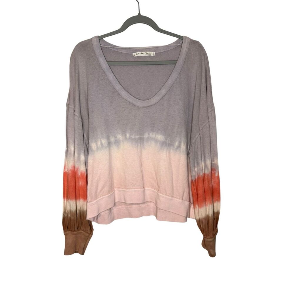 Free People We The Free Tie Dye Ombré Crewneck Sweater Size Small